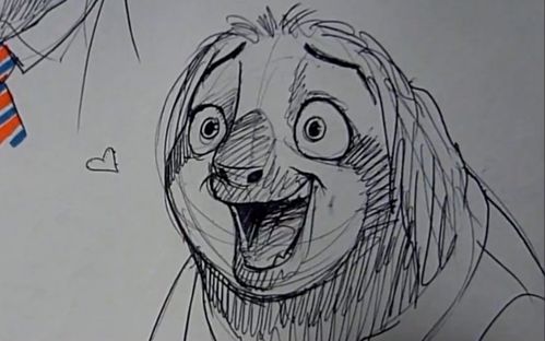 【疯狂动物城】教你怎么画个笑尿树濑闪电flesh~(～~▽~)～(快速表现)