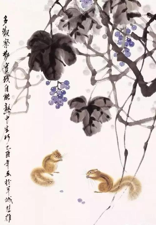 最入画的小松鼠太美了