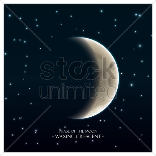 热门: waxing crescent moon