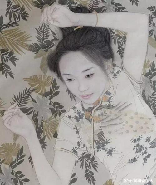 工笔之美——中国传统工笔画里的现代时尚女性(图)