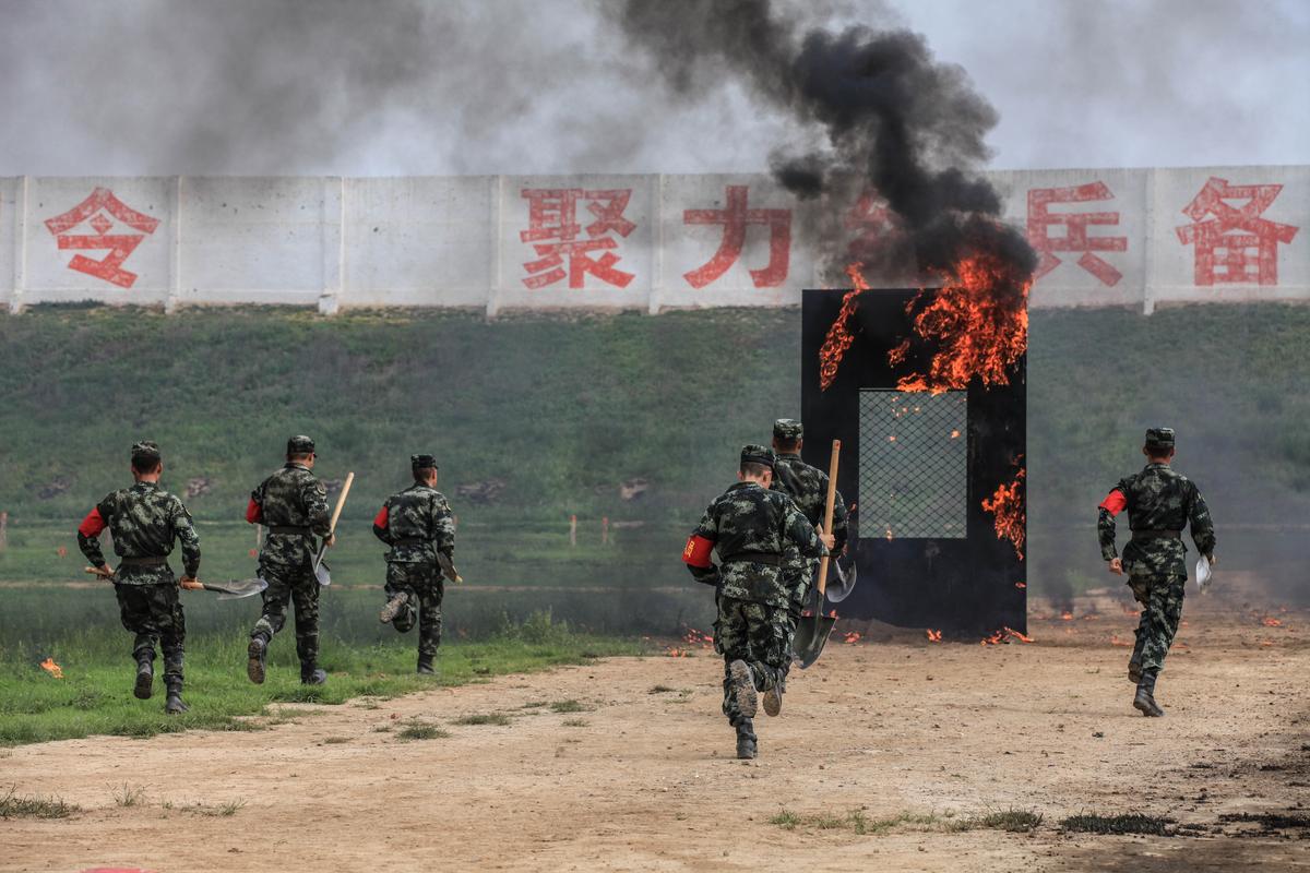 武警第一机动总队某支队组织实喷实爆训练 提升打赢能力