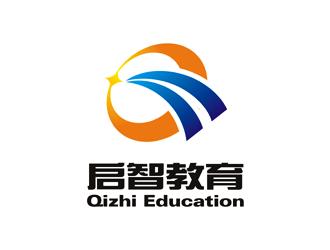 启智教育logo设计