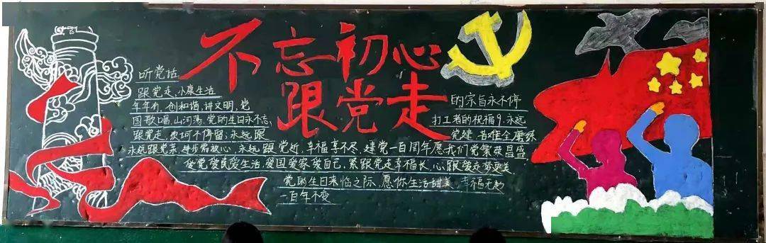 邱县一中 | "学党史,强信念,跟党走"的主题板报展