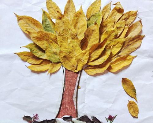 【秋天的树叶】环城三分园中班组亲子手工作品展览