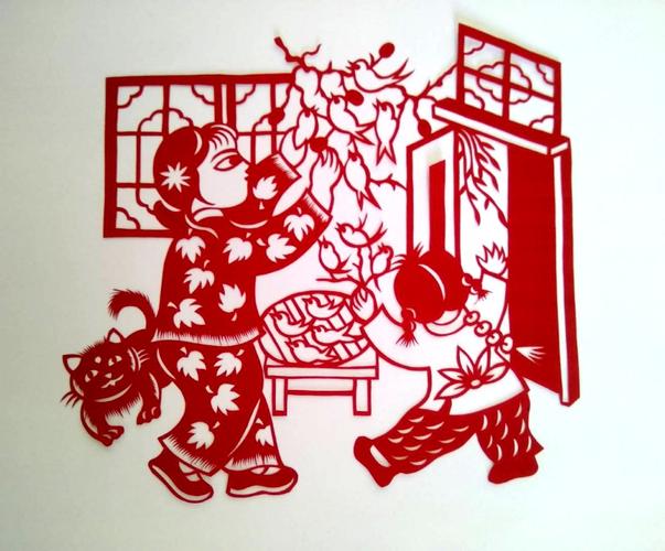 赏美食剪纸,话节日民俗