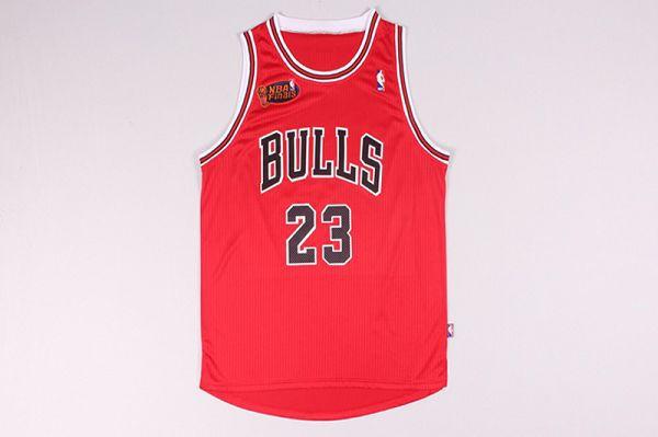 nba球衣 1998年公牛队总决赛球衣 23号乔丹篮球服 红色