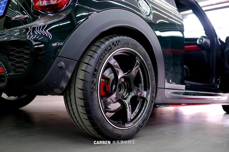 mini jcw 升级 advan tc4 17寸米其林cup2 225.45.r17轮胎