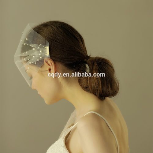 new designer popular birdcage veils face short white wedding