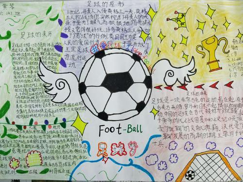 足球运动员的英语手抄报身边的英语手抄报
