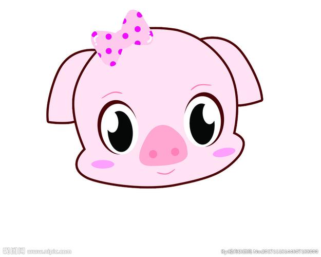 卡通猪头图片