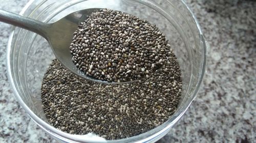 自制健康纯有机蓝莓奇亚籽果酱