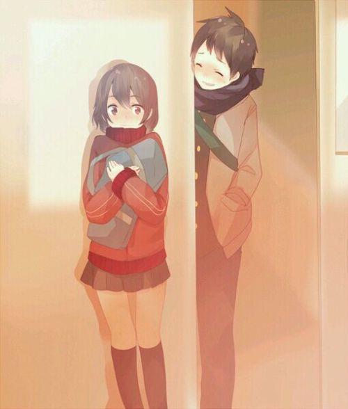 唯美浪漫的动漫情侣图片