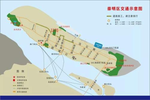 (或者杨高中路-金海路)-g1501上海绕城高速-g40沪陕高速-崇明-启东