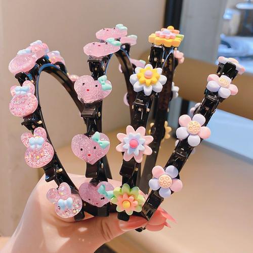 儿童韩国发光发箍头饰防滑女童不伤发碎发发卡小女孩发饰小夹子莎丞