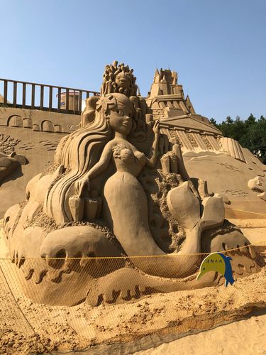 追风逐浪舞金沙,奇匠巧思化神奇!舟山朱家尖国际沙雕艺术广场2018