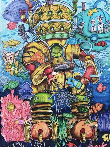 科幻画分享～_智能_文化_绘画