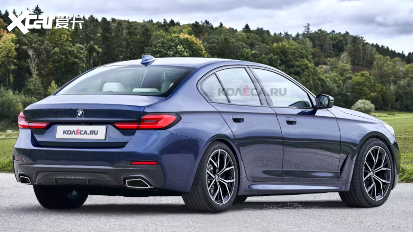 全新宝马5系渲染图曝光有望2023年亮相