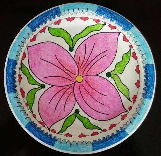 美丽的纸盘装饰画艺术品·引领小学美术教学新领域—— 临清市实验