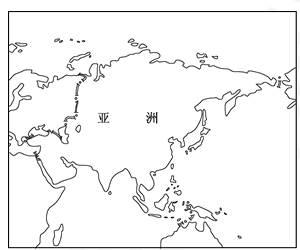 读(左图)亚洲沿30°n地形剖面图,(右图)亚洲沿80°e地形剖面图,亚洲
