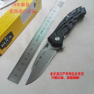 新款美国生产进口巴克buck折叠刀纯国外水果刀野外烧烤小刀户外用