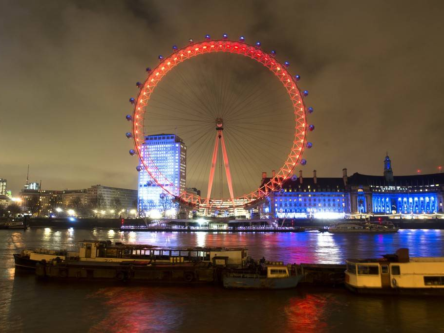 英国伦敦地标性建筑伦敦眼