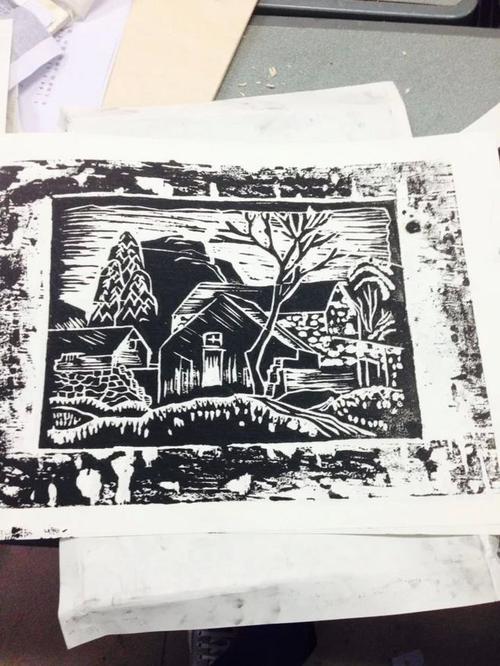 木板画雕刻与印刷.