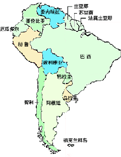 全部新闻   南美地图 编辑:梁燕梅