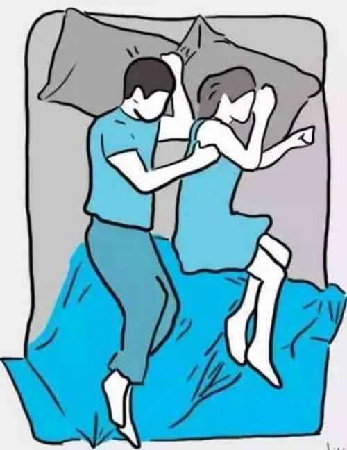 即女方抱着男方睡,用这种姿势睡觉的夫妻,女方可能就要留意了,你可能