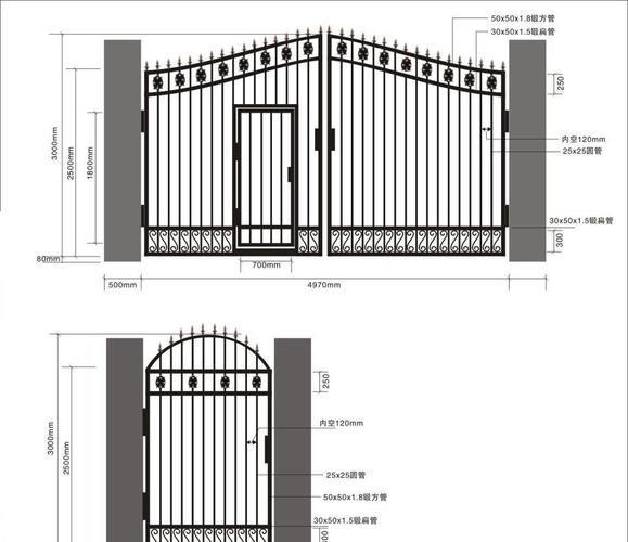 成都铁艺不锈钢焊接加工 设计制作安装铁艺大门 铁花大门