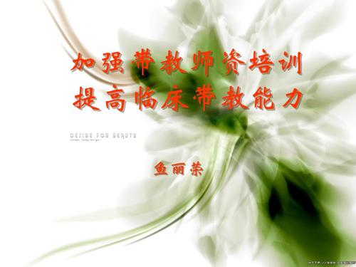 临床带教老师培训演示文稿ppt.ppt