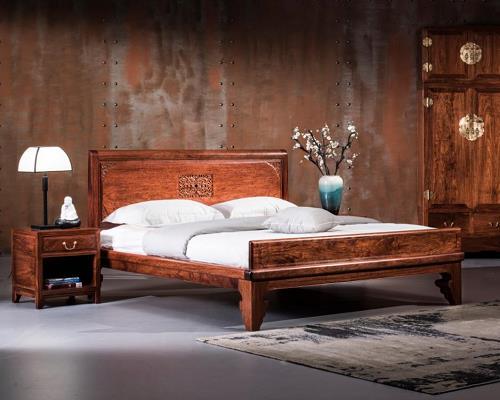 明式实木床哪家好/新中式实木床