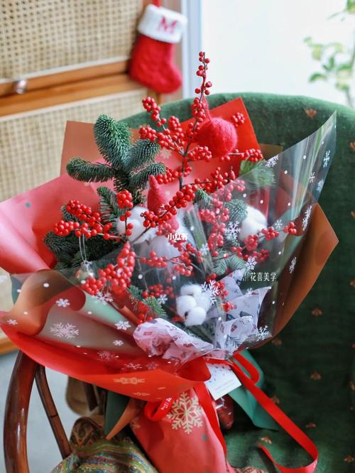 圣诞礼物推荐/圣诞节花束_花束_圣诞礼物_圣诞节去哪玩_花喜美学(原花