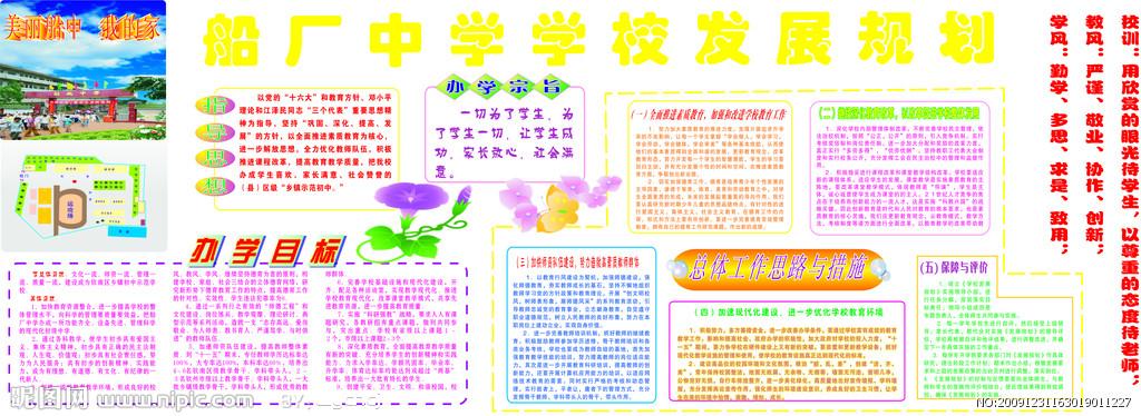 学校发展规划海报图片