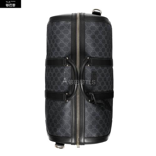 【包邮包税】 gucci古驰 21年秋冬男士 柔软高*w*级人造帆布行李袋