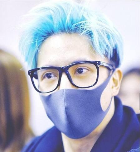 蓝色头发男头像图片大全