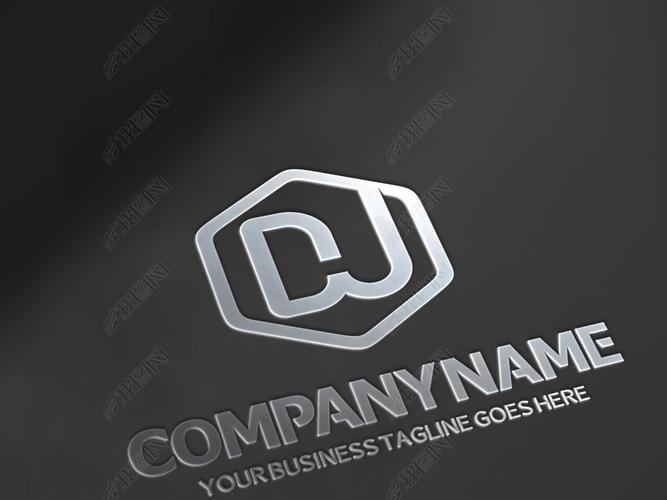 英文带dj字体矢量标识字母dj的logo
