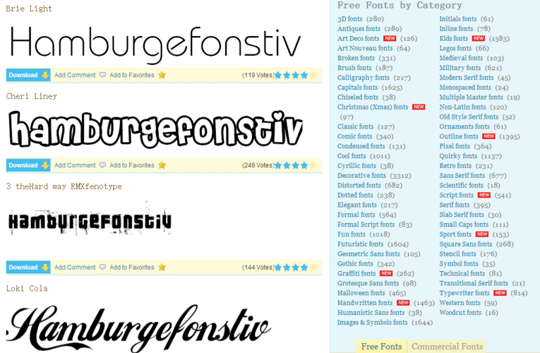 8个提供高质量英文字体免费下载的网站