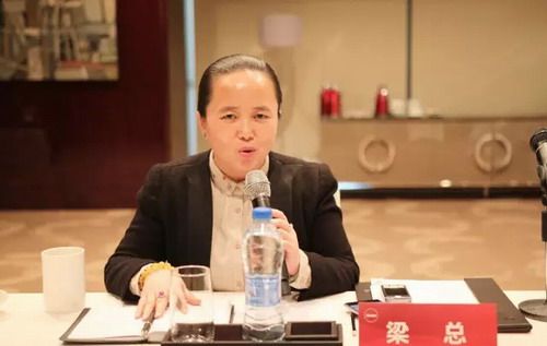 副董事长,总裁梁浩女士发表致辞,她首先对远道而来的市场决策发展委
