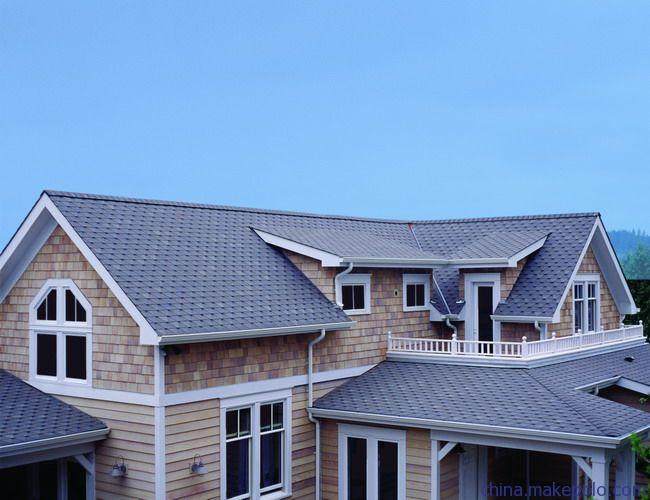 咨询:南平武夷山彩石金属瓦别墅园林屋顶专用油毡瓦