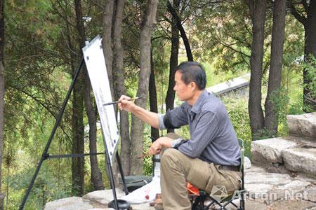 这次写生得益于山东潍坊的几名同学的精心安排,更得到青州市旅游局