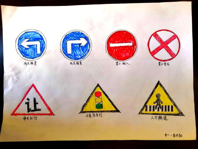 文明交通从小抓起——抚幼开展""交通标志我来画""亲子绘画活动
