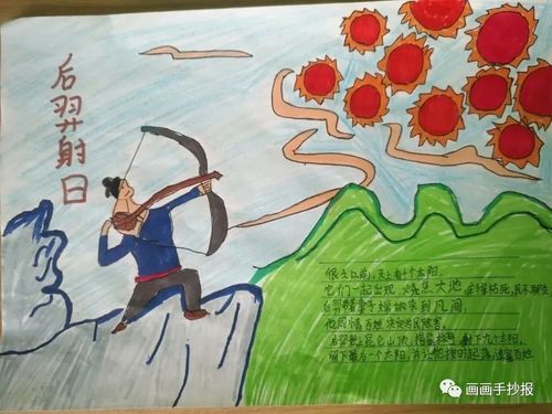 神话故事手抄报模板素材精选,读神话故事,做精美小报