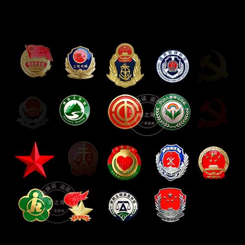 [海阔天空8] 单位标志形象队微章 苍南节庆大别针红色景点纪念小国徽