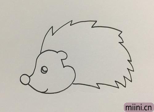 刺猬简单画法