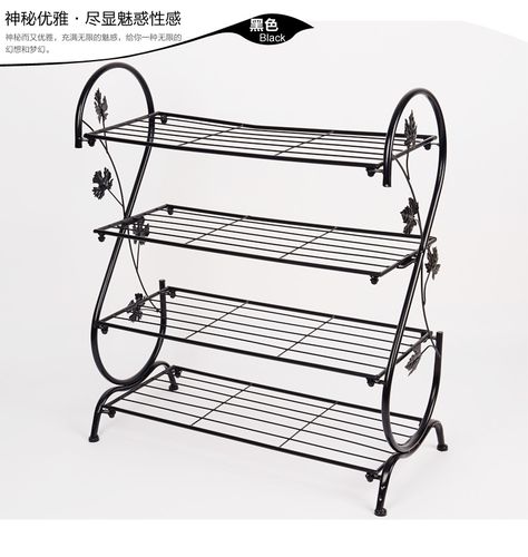 四层客厅鞋柜 型落地置物架 s 铁艺简约时尚创意防尘鞋架 佰子兰