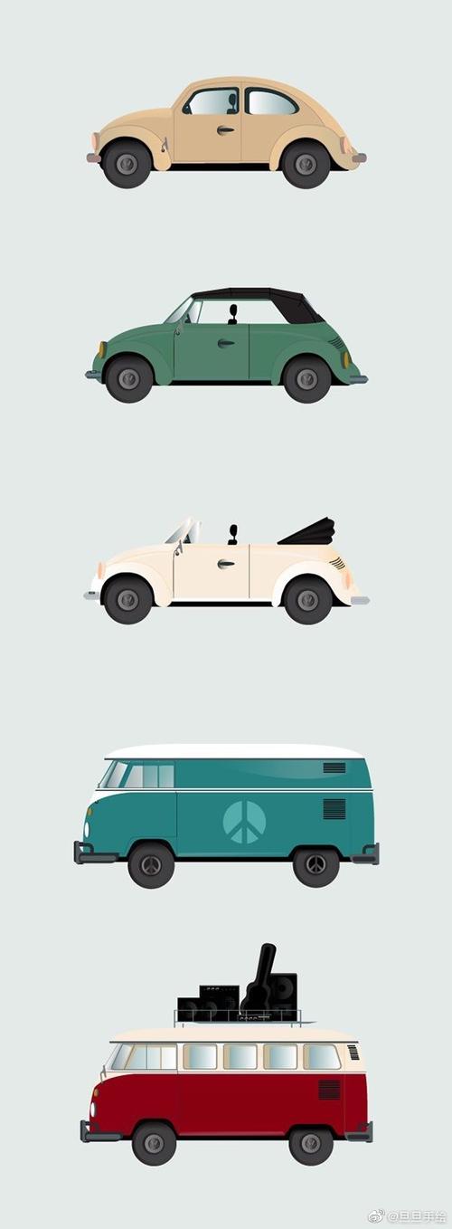 创意儿童美术##小插画##简笔画##小汽车简笔画