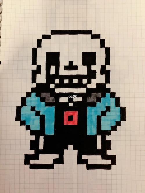 像素画sans_像素画_潮流_潮流艺术_潮流插画