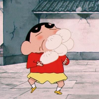 可爱蜡笔小新吃包子 cr:大cancer