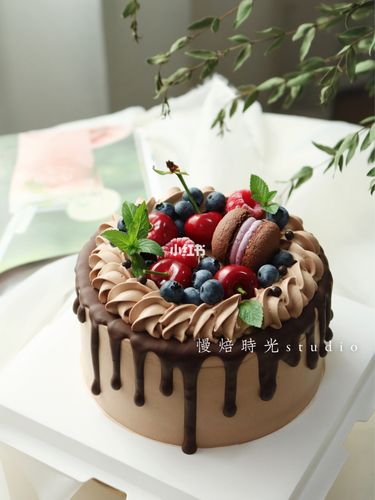 巧克力生日蛋糕_生日蛋糕_巧克力_美食_烘焙&甜品