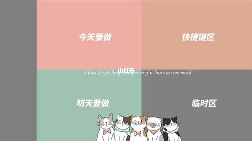 可爱又实用的电脑壁纸|可分屏功能桌面整理